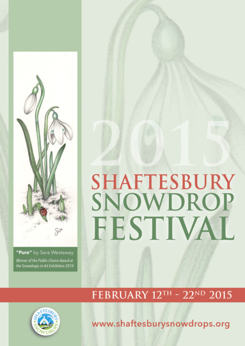 2015 Festival Poster S Westaway - Shaftesbury Snowdrops