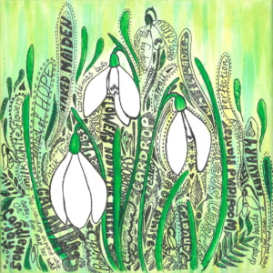 2018 Festival Poster - Shaftesbury Snowdrops