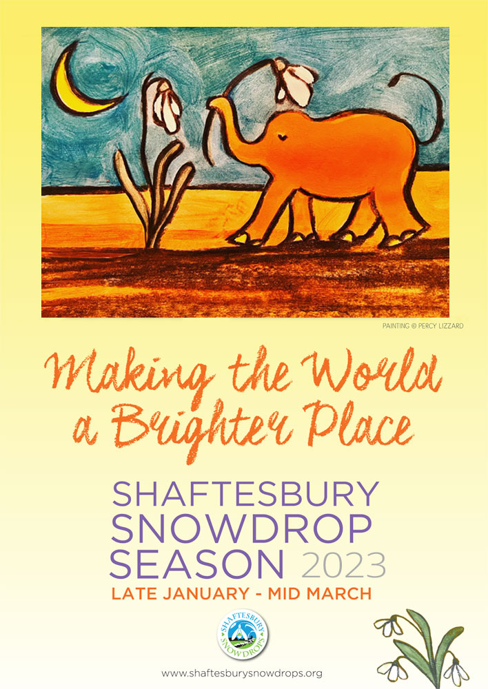 Shaftesbury Snowdrops Poster 2023